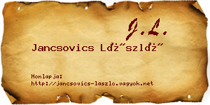 Jancsovics László névjegykártya